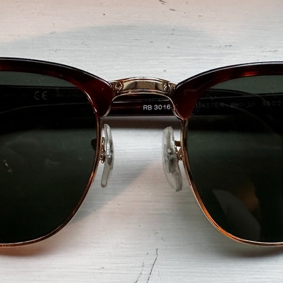 Raybans Clubmaster Classic Sunglasses - Tortoise on Gold main image 6